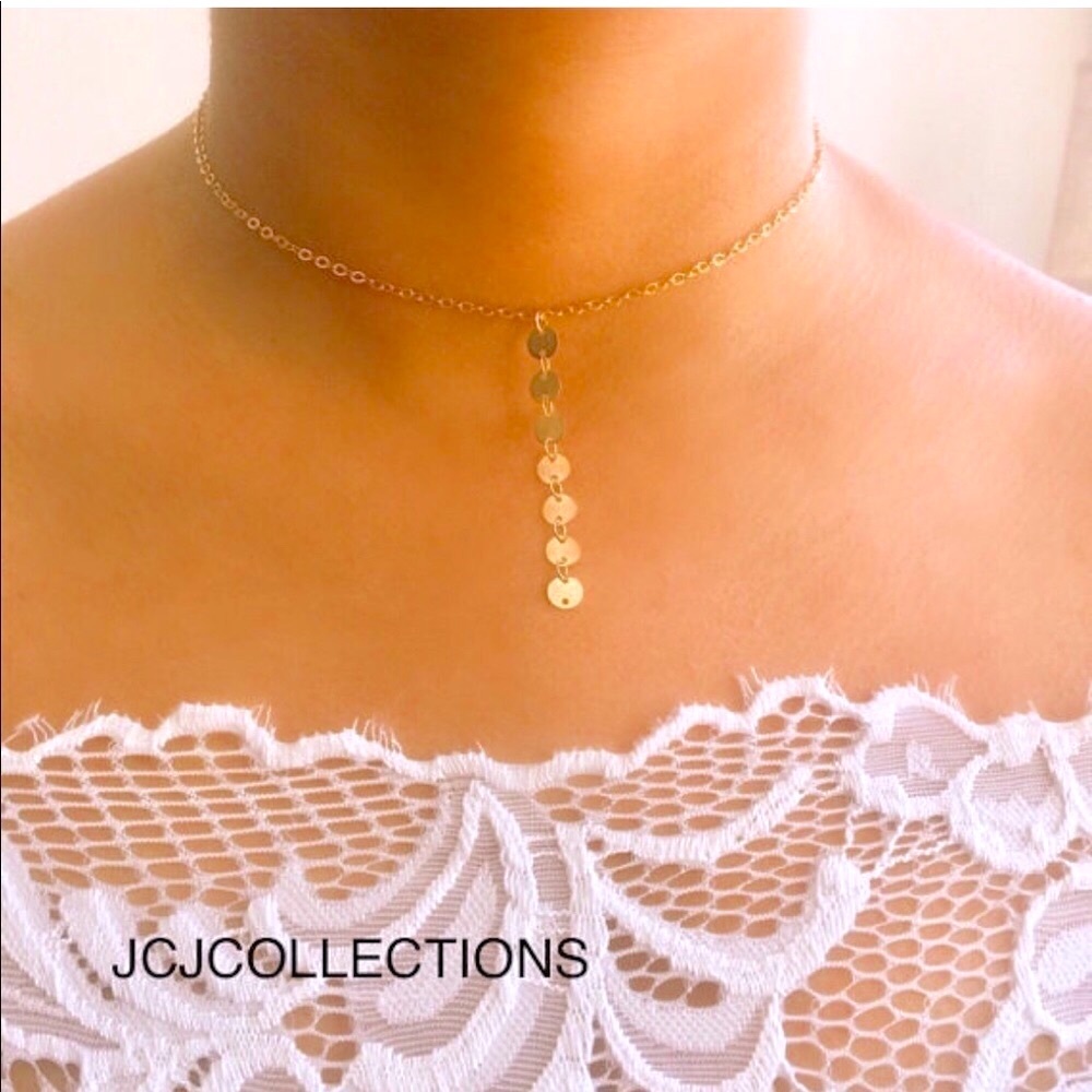 ✨Gold Lariat Choker Necklace✨